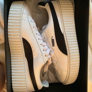 White and black Fenty Puma Creeper